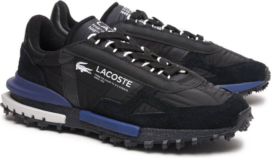 Lacoste Elite Active Zwart Navy Heren Sneaker 46SMA0123075 - Foto 4