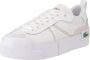 Lacoste 47CFA0028 L004 Platform 124 5 Damesschoenen Sneaker 21G-Wht-Wht - Thumbnail 1