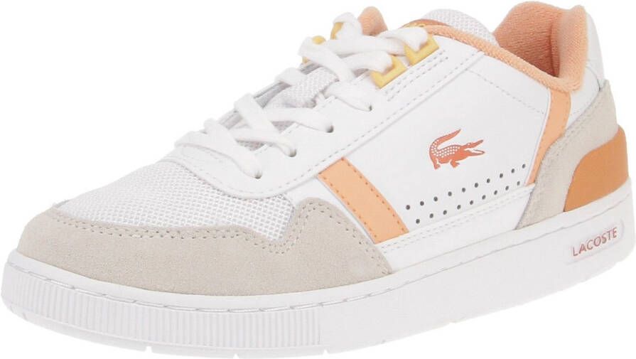 Lacoste 47SFA0063 T-Clip 124 4 SFA Damesschoenen Sneaker 1T2-WHT-Lt.Org