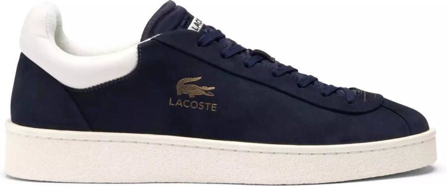 Lacoste Premium Baseshot Leren Sneakers Blauw Wit Multicolor Heren - Foto 8