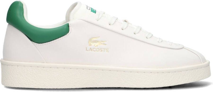 LACOSTE Lage Sneakers Heren Baseshot Premium Maat: 43 Materiaal: Leer Kleur: Wit