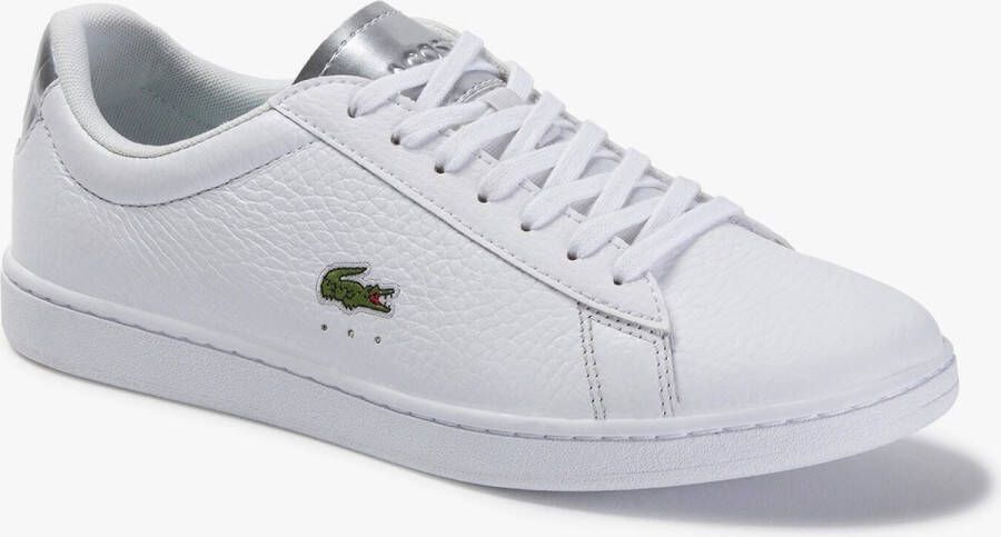 Lacoste Carnaby Evo Wit Zilver Dames Sneaker 39SFA0038
