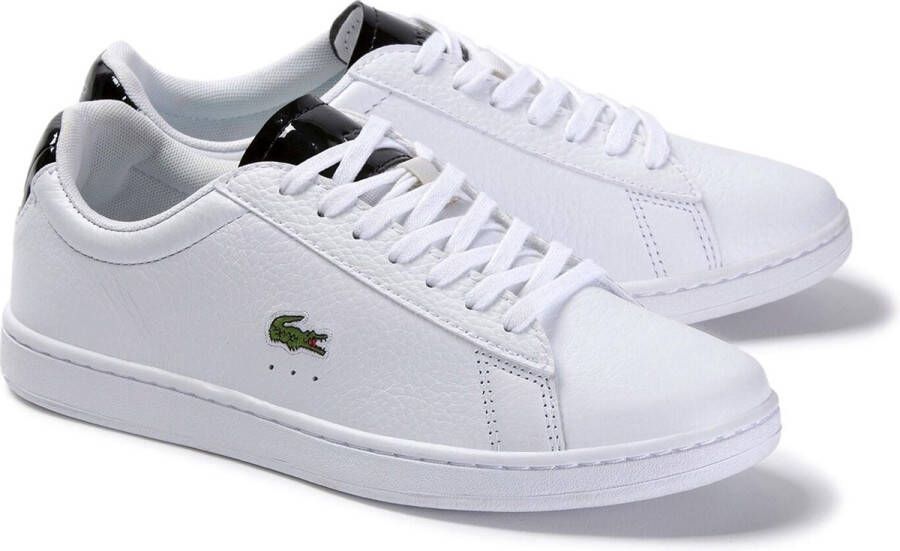 Lacoste Carnaby Evo Wit Zwart Dames Sneaker 39SFA0038