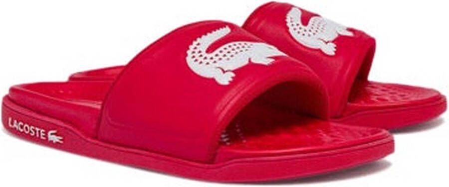 Lacoste Comfortabele en stijlvolle sliders voor heren Red Heren