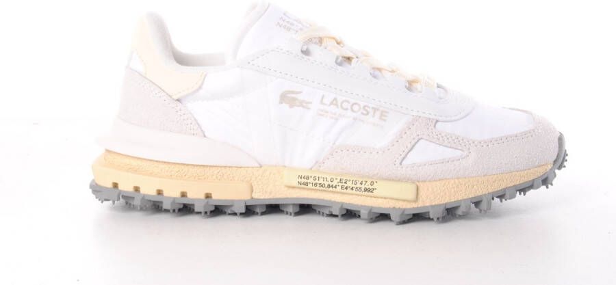Lacoste dames sneaker Elite D suède en nylon off white