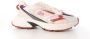Lacoste dames sneaker Neo Shot D leder en mesh roze - Thumbnail 1