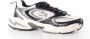 Lacoste dames sneaker Storm Sneaker leder en mesh wit zwart grijs - Thumbnail 1
