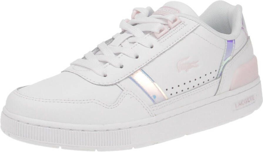 Lacoste damessneakers tclip blanc argent
