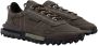 Lacoste heren sneaker Elite H II suède en nylon bruin kaki - Thumbnail 1