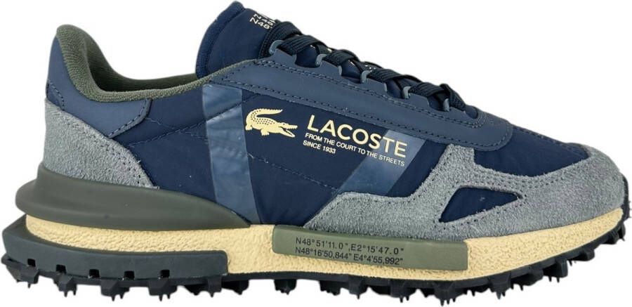 Lacoste Elite Active Blauw-Kaki Sneaker