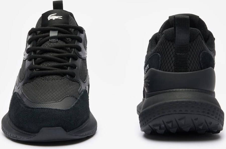Lacoste L003 Evo Heren Schoenen Zwart Maat: 42.5 Mesh Synthetisch Foot Locker