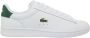Lacoste Witte sportieve leren sneakers White Heren - Thumbnail 2