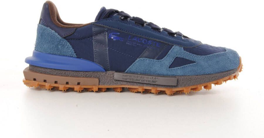 Lacoste heren sneaker Elite H II suède en nylon blauw