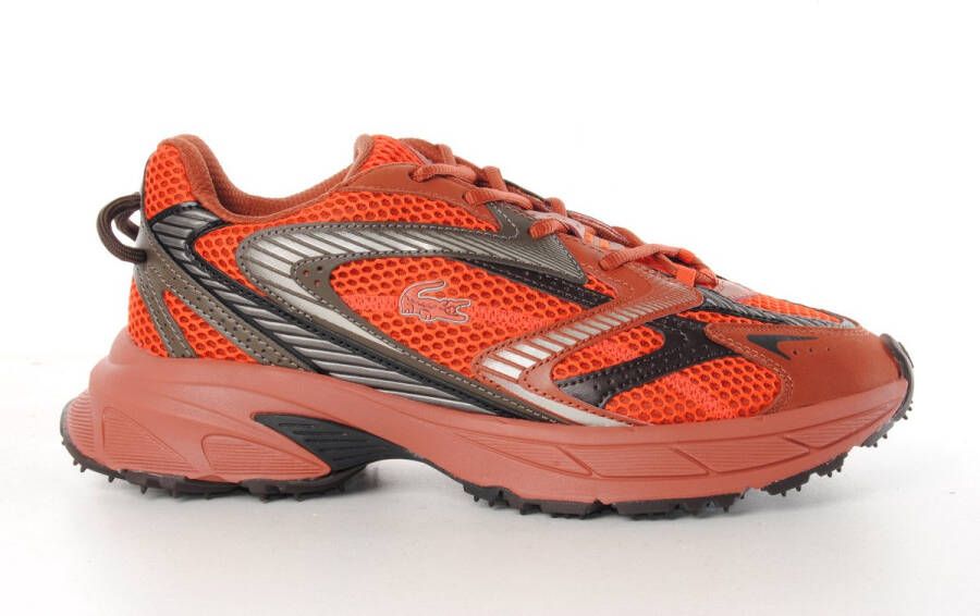 Lacoste heren sneaker Neo Sneaker leder en mesh oranje