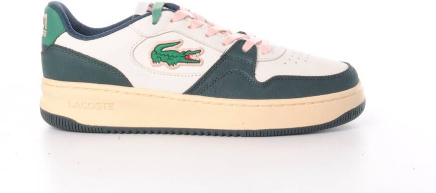 Lacoste heren sneaker Setup beige groen leder en nubuck