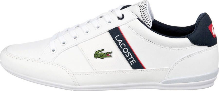 Lacoste Heren Sneakers Chaymon White Navy Red Wit