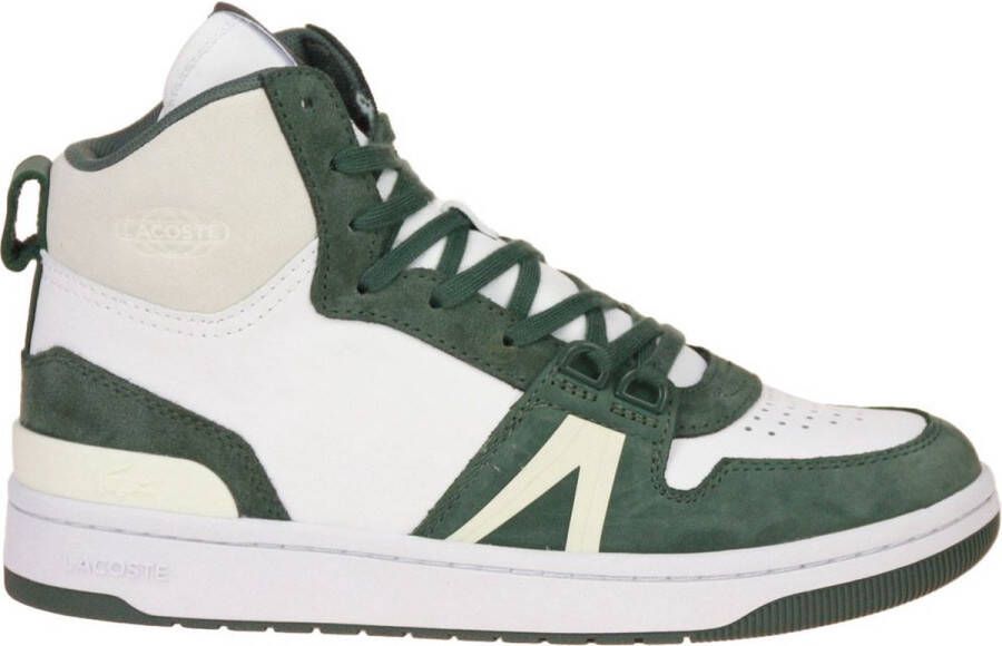 Lacoste hoge sneaker Dunk Hi kaki wit