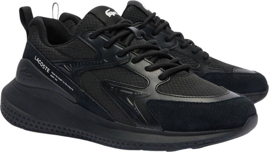 Lacoste L003 Evo Heren Schoenen Zwart Maat: 42.5 Mesh Synthetisch Foot Locker