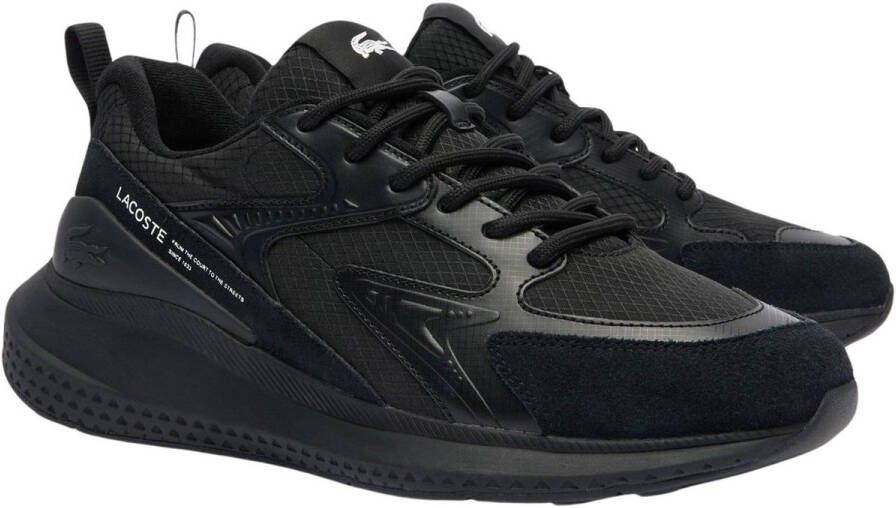 Lacoste L003 Evo Heren Schoenen Zwart Maat: 40.5 Mesh Synthetisch Foot Locker