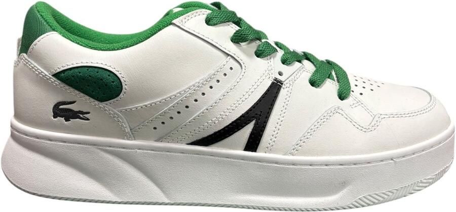 Lacoste 1 SMA Sneakers Wit Groen Zwart