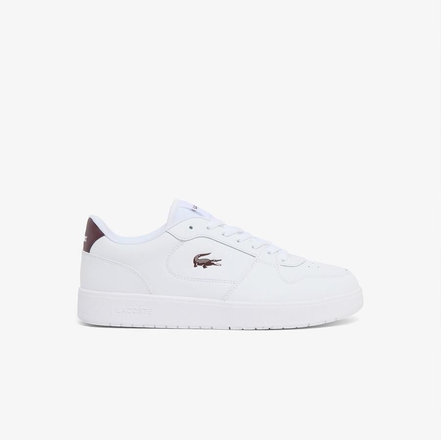 Lacoste COURT ACE 226 1 SMA WHT BURG Heren Sneakers wit bordeaux