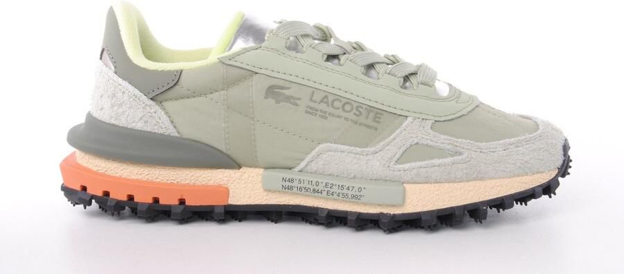 Lacoste dames sneaker Elite D suède en nylon kaki