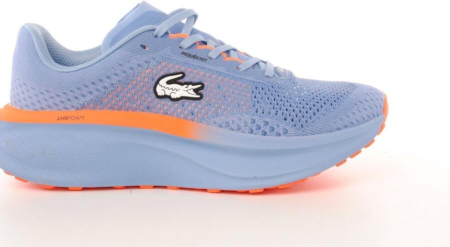 Lacoste heren sneaker Neo Run H mesh lichtblauw oranje