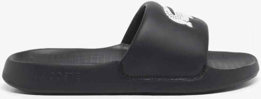 Lacoste Badslipper Serve Slide Black White ZWART - Foto 2