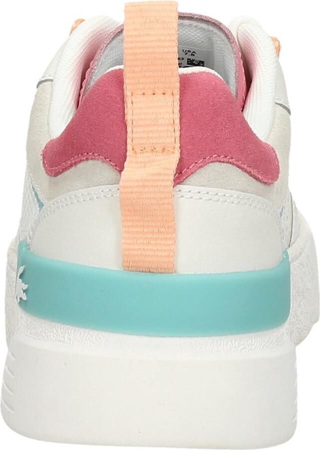 Lacoste Logo Sneaker Mat Leer Zijlabel In reliëf Vetersluiting White Dames - Foto 2