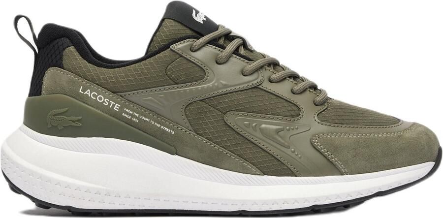 Lacoste L003 Evo Heren Sneakers Legergroen Wit