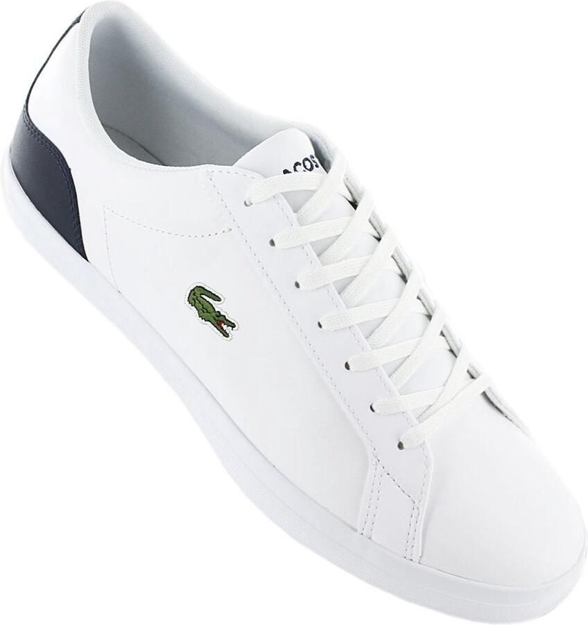 Lacoste Lerond BL21 Heren Leer Sneakers Sport Casual Schoenen Zwart 7 41CMA0017312 - Foto 2