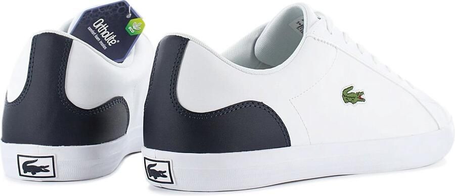 Lacoste Lerond BL21 Heren Leer Sneakers Sport Casual Schoenen Zwart 7 41CMA0017312 - Foto 6