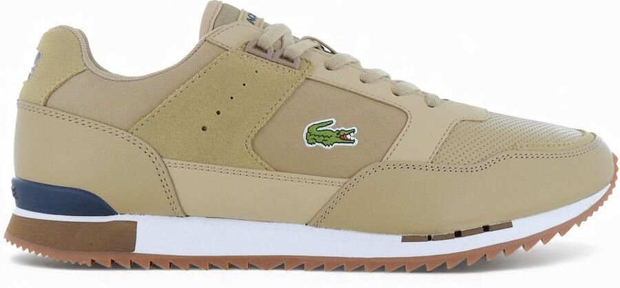Lacoste Partner Piste 222 Heren Sneakers Schoenen Bruin 744SMA0051524