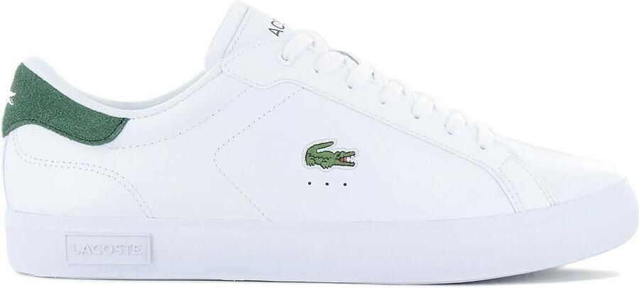 Lacoste Powercourt 224 Heren Sneakers Schoenen Leer Wit 748SMA00011R