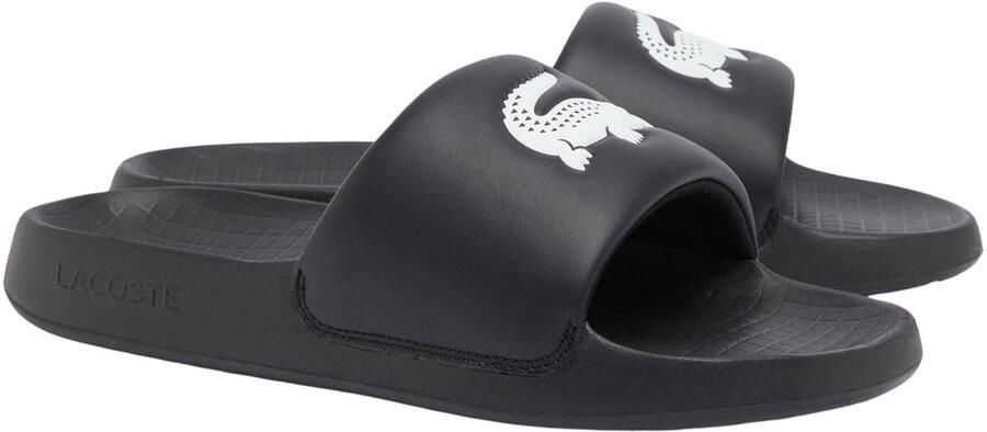 Lacoste SERVE SLIDE 1.0 125 A BLK WHT Heren Slippers zwart-wit - Foto 2