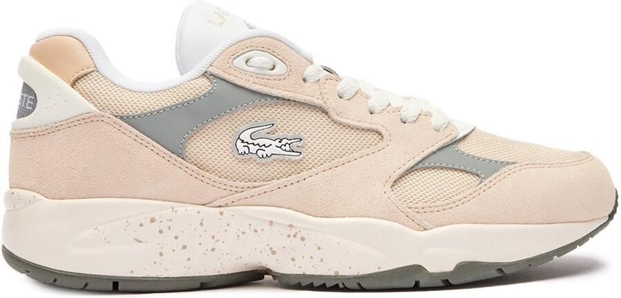 Lacoste Carnaby Pro Low Vintage sneakers offwhite grijs