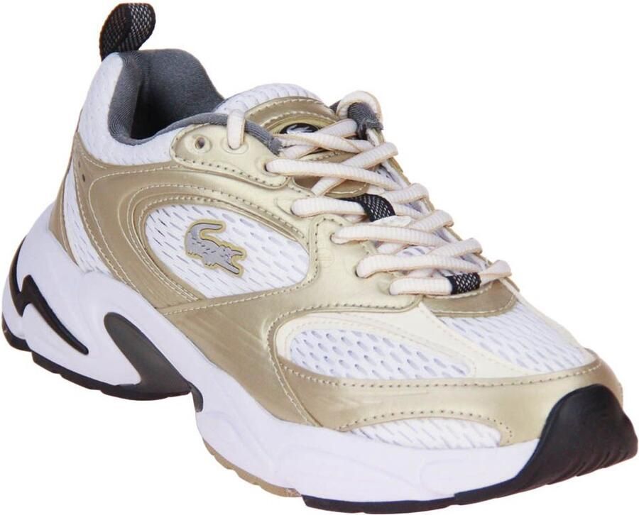Lacoste Storm 96 Sneaker Wit-Goud