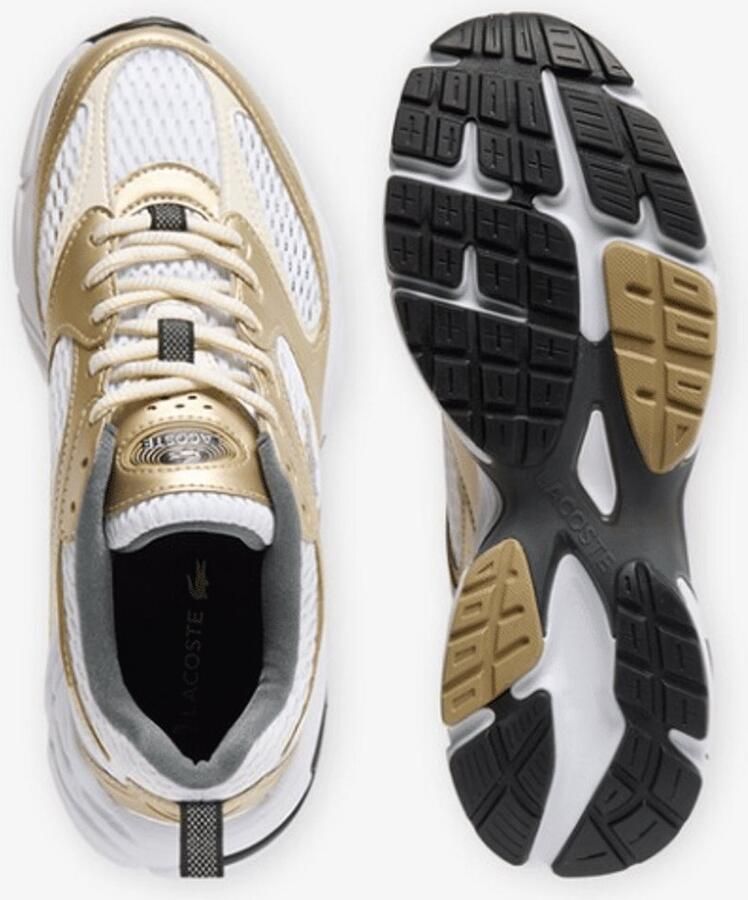 Lacoste Storm 96 Sneaker Wit-Goud