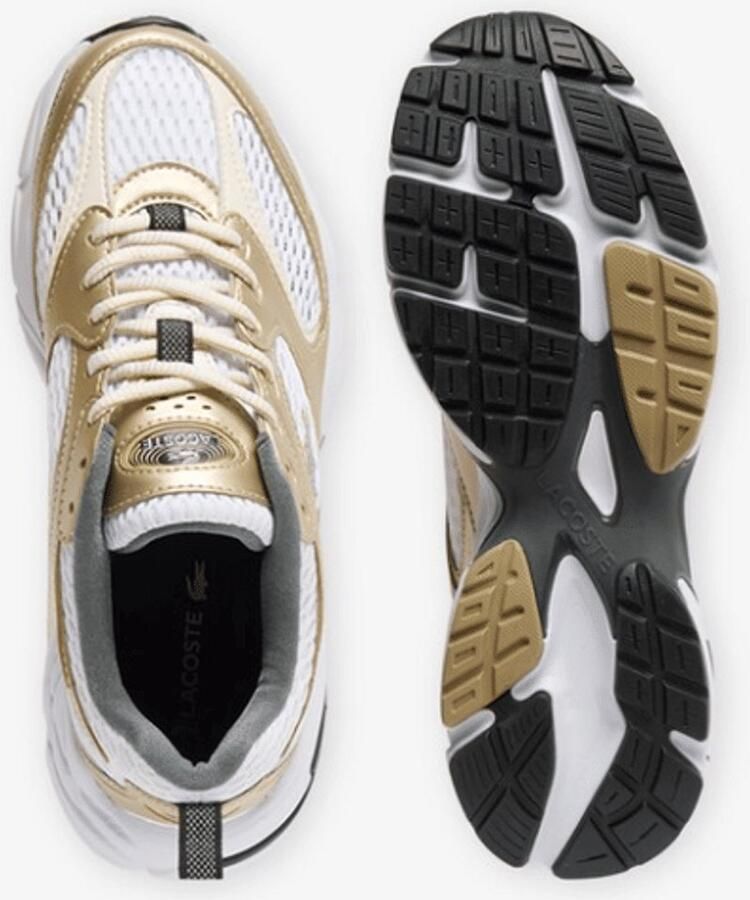 Lacoste Storm 96 Sneaker Wit-Goud