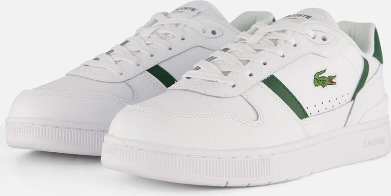 Lacoste T-CLIP SET 224 2 SMA WHT DK GRN Heren Sneakers wit-donkergroen - Foto 6