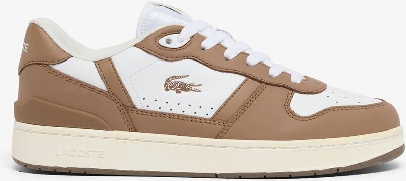 Lacoste T-CLIP SET 226 2 SMA WHT BRW Heren Sneakers wit bruin