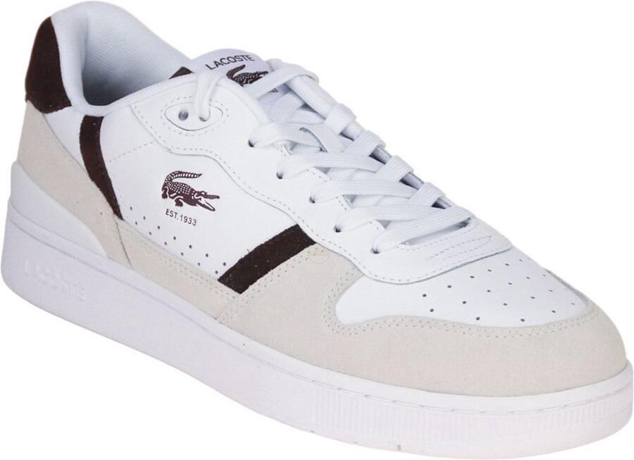 Lacoste T-Clip Set Sneaker Wit-Bruin