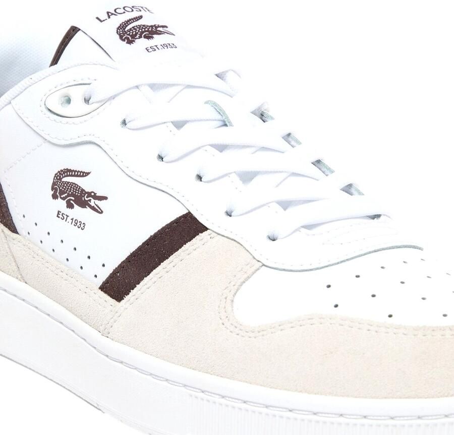 Lacoste T-Clip Set Sneaker Wit-Bruin