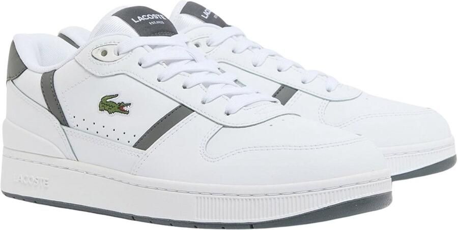 Lacoste T-CLIP SET 126 6 SMA WHT DK GRY Heren Sneakers wit-donkergrijs