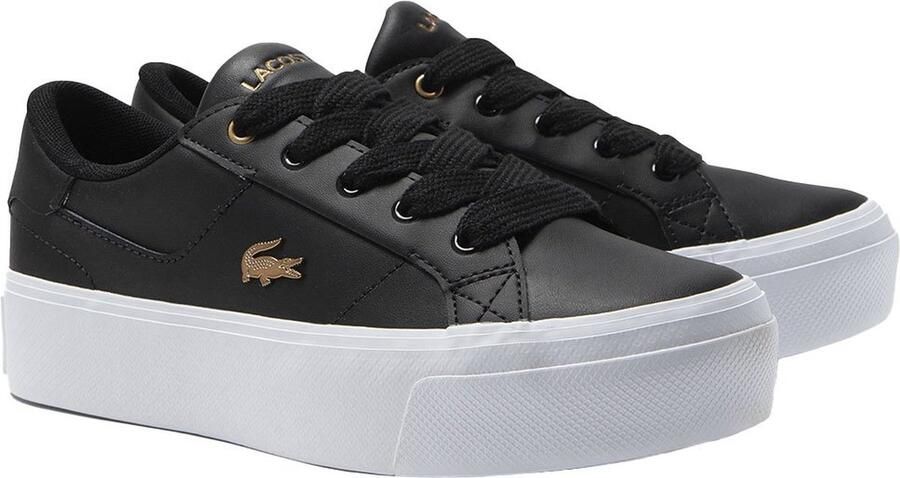 Lacoste Platform Sneakers voor modebewuste vrouwen Black Dames