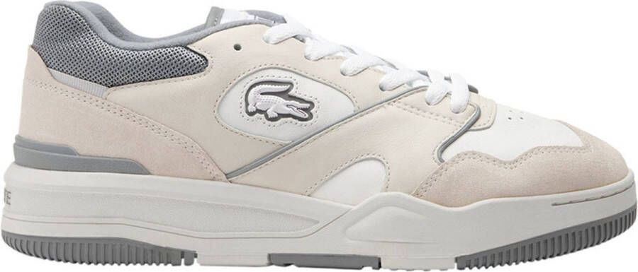 Lacoste Carnaby Pro leren sneakers wit grijs