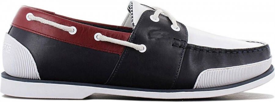 Lacoste Nautic 120 Heren Bootschoenen Schoenen Veterschoenen Leer 7 39CMA0075NWR