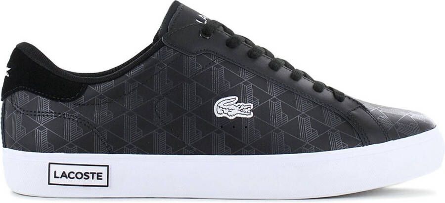 Lacoste Powercourt Heren Schoenen Zwart Maat: 44.5 Leer Foot Locker
