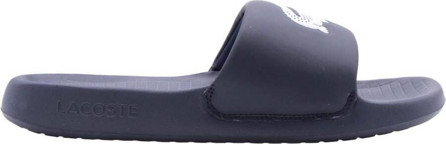 Lacoste Serve Slide 1.0 Heren Slippers Donkerblauw Wit