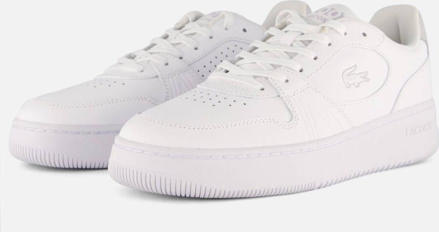 Lacoste L001 Heren Schoenen Wit Maat: 40.5 Mesh Synthetisch Foot Locker